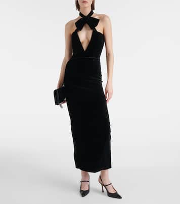 Abito midi in velluto | Alessandra Rich