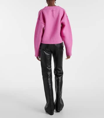 Jersey cropped Kryptona de lana | Acne Studios
