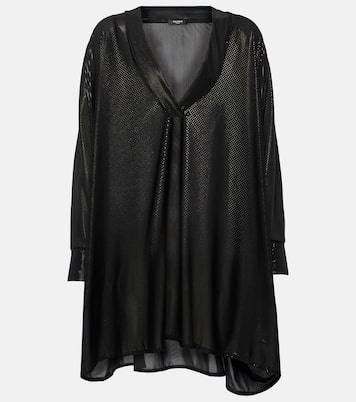 Vestido caftán corto de jersey | Balmain