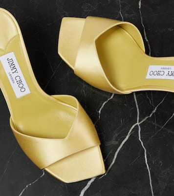 Skye 70 satin mules | Jimmy Choo