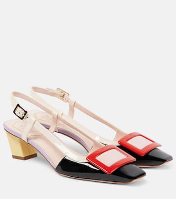 Belle Vivier 45 leather slingback pumps | Roger Vivier