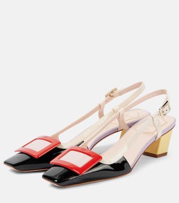 Belle Vivier 45 leather slingback pumps | Roger Vivier