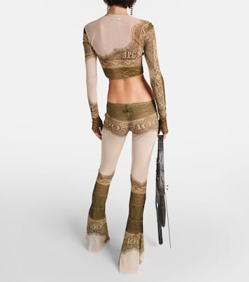 Printed flared pants | Jean Paul Gaultier