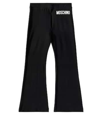 Pantaloni in misto cotone con logo | Moschino Kids