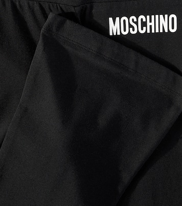 Pantaloni in misto cotone con logo | Moschino Kids