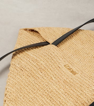 Cabas Paula’s Ibiza Puzzle Fold en raphia | Loewe