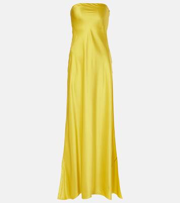 Filo strapless silk satin gown | Christopher Esber