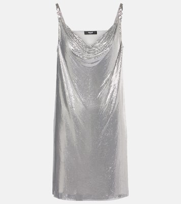Abito corto in metallo | Versace