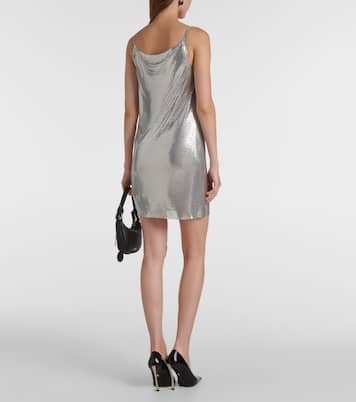 Abito corto in metallo | Versace