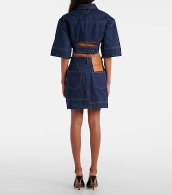 Mini-jupe en jean La Mini Jupe De-Nîmes | Jacquemus
