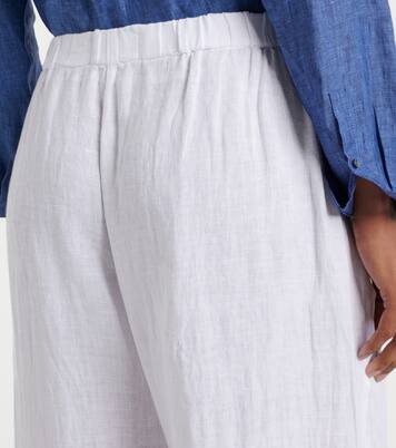 Lola linen wide-leg pants | Velvet