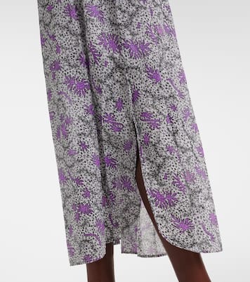 Robe midi Dalida imprimée en coton | Marant Etoile