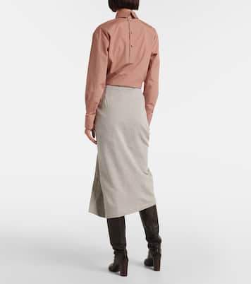 Gonna midi in jersey di cotone | Dries Van Noten