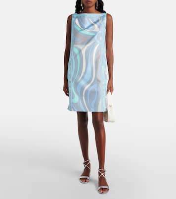 Abito corto Marmo in twill di seta | Pucci