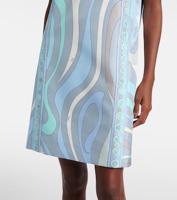 Abito corto Marmo in twill di seta | Pucci