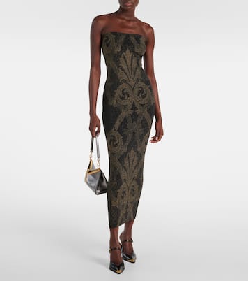 x Etro - Abito midi in jacquard lamé | Wolford