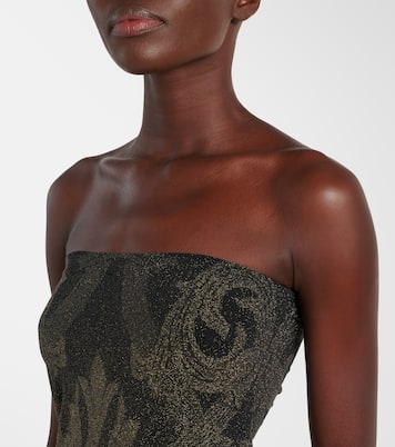 x Etro - Abito midi in jacquard lamé | Wolford