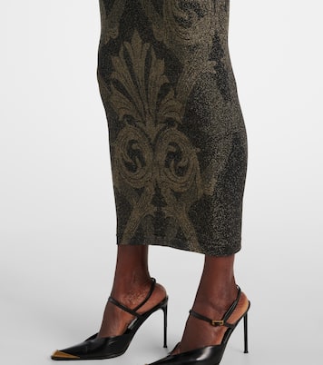 x Etro - Abito midi in jacquard lamé | Wolford