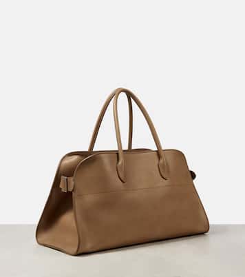 E/W Margaux leather tote bag | The Row