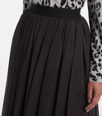 Falda midi fruncida de tul | Dolce&Gabbana