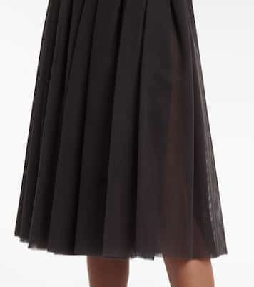 Falda midi fruncida de tul | Dolce&Gabbana