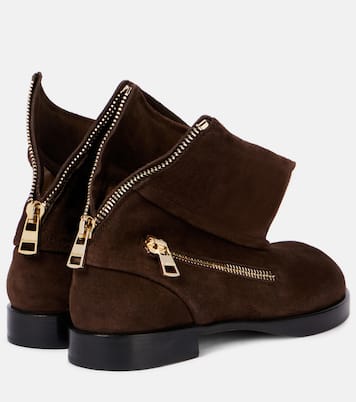 Suede biker boots | JW Anderson