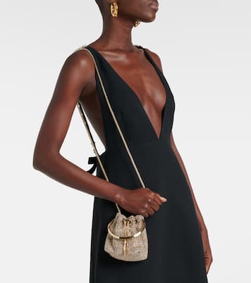 Secchiello Bon Bon Mini con cristalli | Jimmy Choo