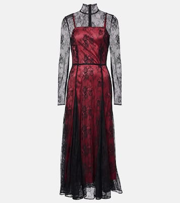 Vestido midi de encaje floral | Dolce&Gabbana