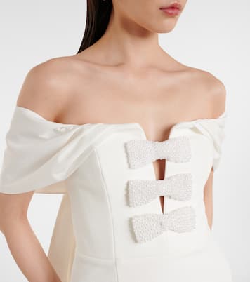 Robe midi Rory en crêpe | Rebecca Vallance