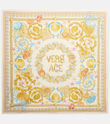 Foulard Underwater Barocco en soie | Versace