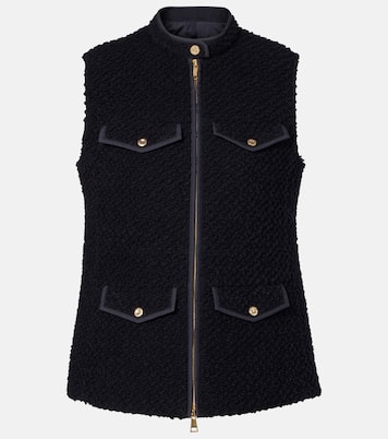 Piumino in bouclé di lana senza maniche | Moncler