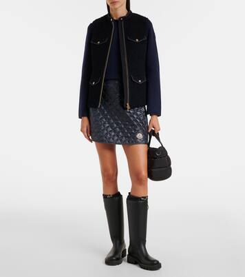 Piumino in bouclé di lana senza maniche | Moncler