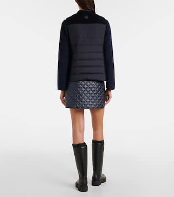 Piumino in bouclé di lana senza maniche | Moncler