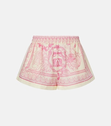 Underwater Barocco voile shorts | Versace