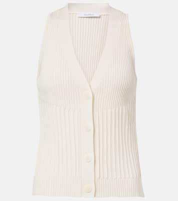 Bimba ribbed-knit cotton-blend vest | Max Mara