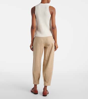 Bimba ribbed-knit cotton-blend vest | Max Mara