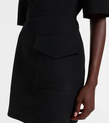 Wool grain de poudre minidress | Givenchy