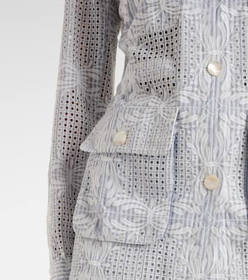 Kiki eyelet jacket | Veronica Beard
