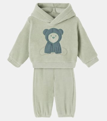 Baby embroidered hoodie and sweatpants set | Il Gufo