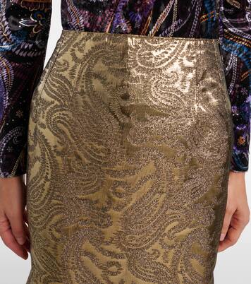 Paisley brocade midi skirt | Etro