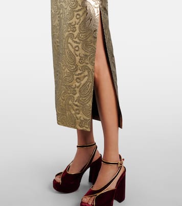 Paisley brocade midi skirt | Etro