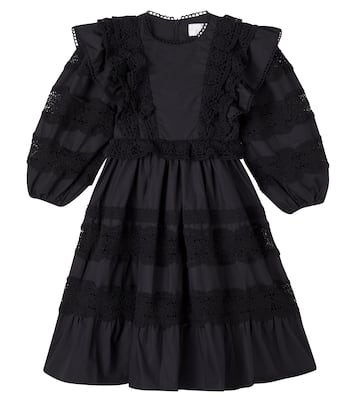 Lace-trimmed cotton dress | Petite Amalie  
