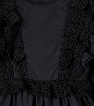 Lace-trimmed cotton dress | Petite Amalie  