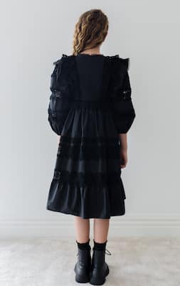 Lace-trimmed cotton dress | Petite Amalie  