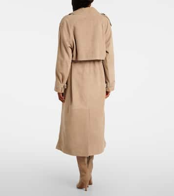 Trench in suede | Yves Salomon