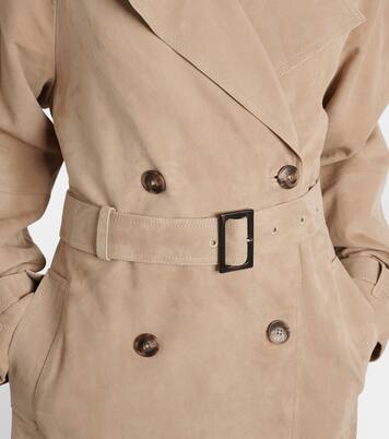Trench in suede | Yves Salomon