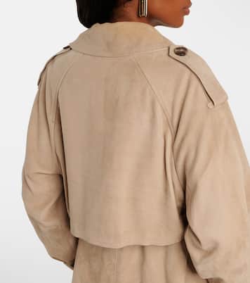 Trench in suede | Yves Salomon