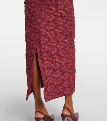 Lori jacquard midi dress | Rotate