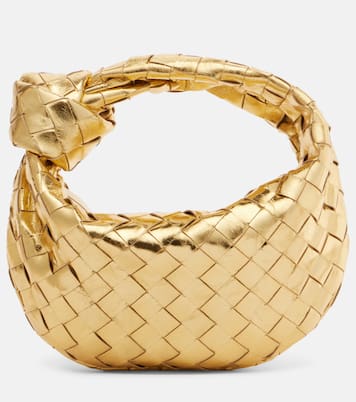 Jodie Intrecciato metallic leather tote bag | Bottega Veneta