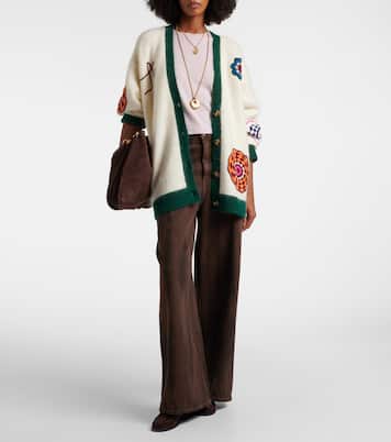 Crochet mohair and wool-blend cardigan | Alémais